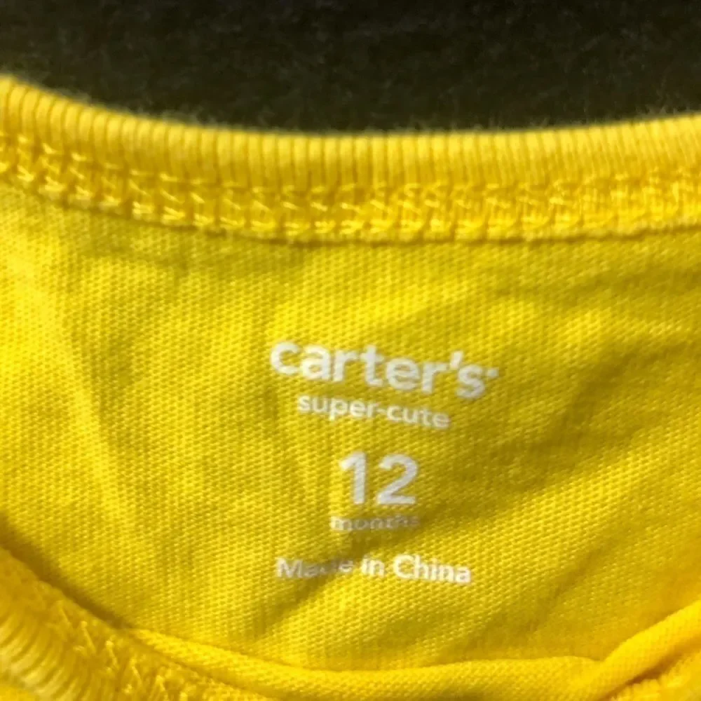 Carter’s Super Cute Infant Girls L/S Top Sz 12🌸